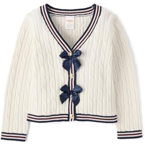 Gymboree Baby Girls' and Toddler Long Sleeve Cable Knit Cardigan Sweater