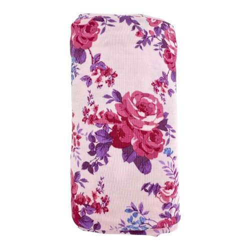 Stretch Swaddle Blanket, Violet Rose