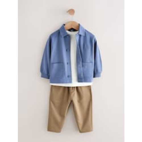 Buy Blue Jersey Shirt T-Shirt and Joggers 3 Piece Set (3-6months) from Next USA