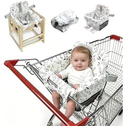 Shopping Cart Cover for Baby,High Chair Cover,Grocery Cart Cover,Leaves