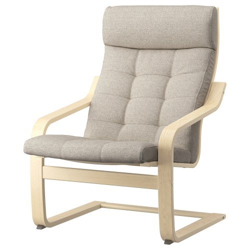 POÄNG Armchair - birch veneer/Gunnared beige