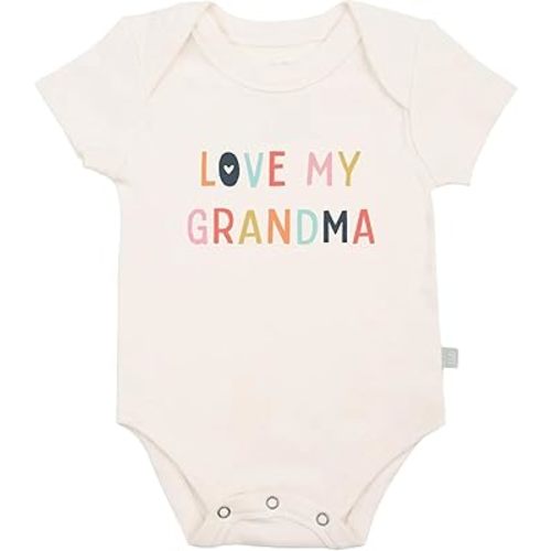 Finn + Emma Organic Cotton Graphic Baby Onesie - Gender Neutral Bodysuits for Babies 0-12 Months in Multiple Sizes and Styles
