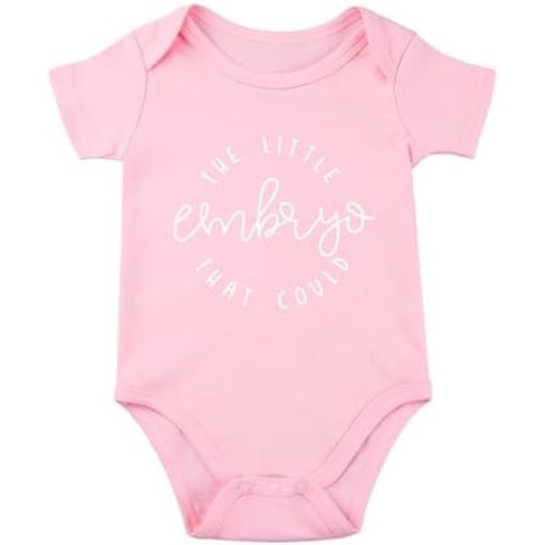 Unisex Infant Bodysuit - Pink - The Little Embryo That Could
