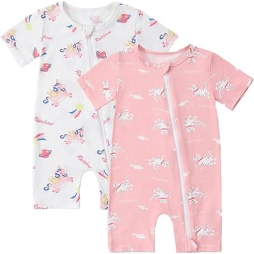 Baby Boys Girls Romper Short Sleeve Summer Jumpsuits