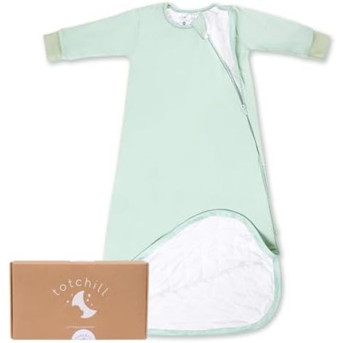 Baby Sleep Sack Long Sleeve 1.0 TOG 0-6-18-3T Wearable Blanket Infant Sleeping Bag, Soft & Breathable, 2-Way Zipper