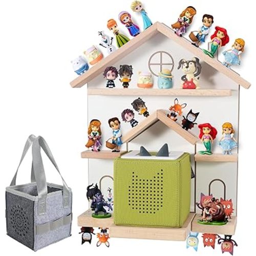 Givilio Tonie Shelf for Toniebox - Toniebox Storage for All Your Tonie Accessories toniebox Characters and toniebox Figures, Toniebox Organizer, Tonie Shelf(White)