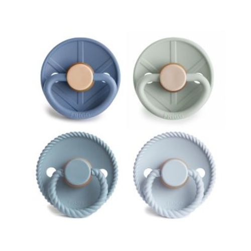 FRIGG 4-Pack Skyline Serenity Rubber Pacifiers