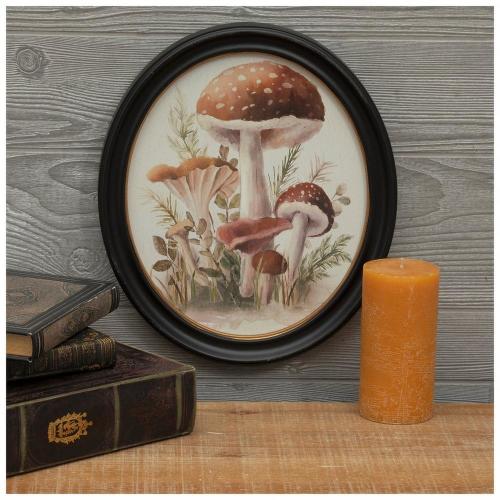 Watercolor Mushrooms Wood Wall Decor