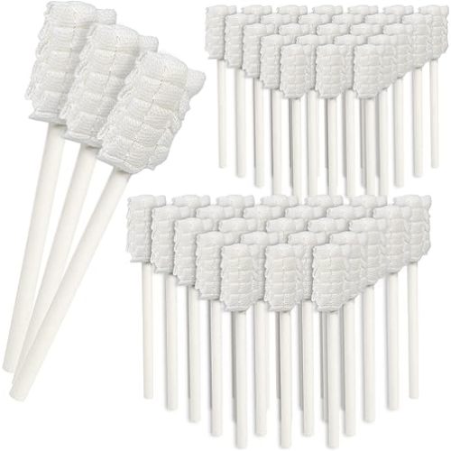 Baby Tongue Cleaner,Disposable Baby Mouth Cleaner, Soft Gauze Toohthbrush Newborn Oral Cleaning Stick Dental Care for 0-36 Month(100)