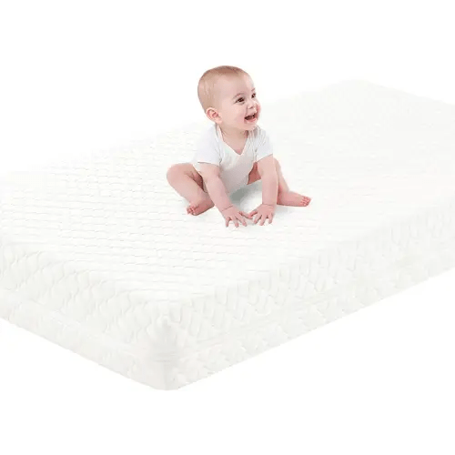 Crib Mattress, Dual-Sided Breathable Baby and Toddler Memory Foam Mattress with Removable and Washable Cover, 100% Knitted Fabric, Fits Standard Cribs and Toddler Beds, 52" x 28" x 5"
