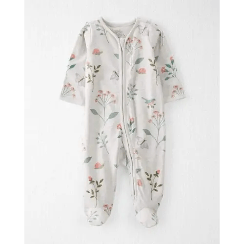 Baby Girl Organic Cotton Sleep & Play Pajamas - Little Planet | Carter's