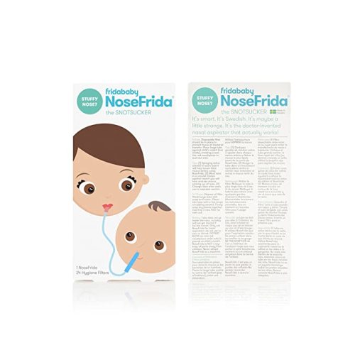 Baby Nasal Aspirator NoseFrida the Snotsucker with 20 Extra Hygiene Filters by Frida Baby - NoseFrida Filter Bundle (24 Hygiene Filters)