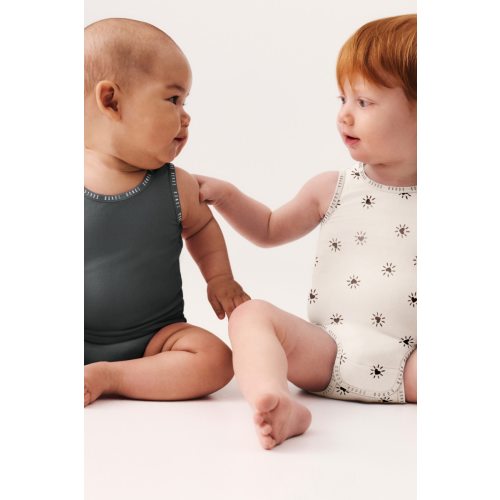 Bonds Wondergrow Print Singletsuit 2 Pack | Baby Baby Bodysuit | BW7NA