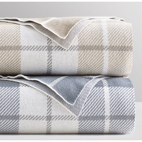 Yarn-Dyed Cotton Plaid Throw | RH Baby & Child