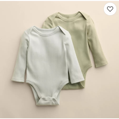 Baby Little Co. By Lauren Conrad 2-Pack Long Sleeve Bodysuits