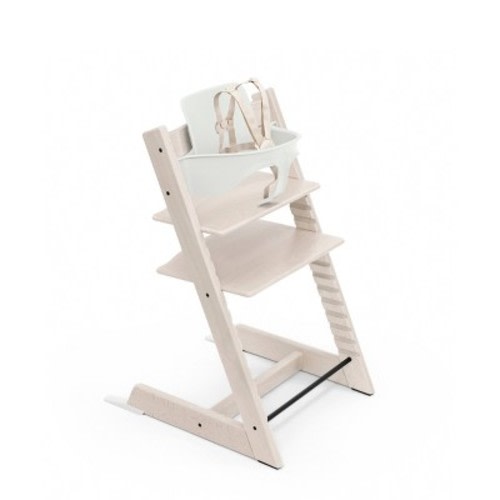Stokke Tripp Trapp High Chair 2 with Adjustable Baby Set - Whitewash