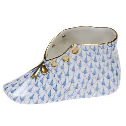 Fishnet Blue Baby Shoe