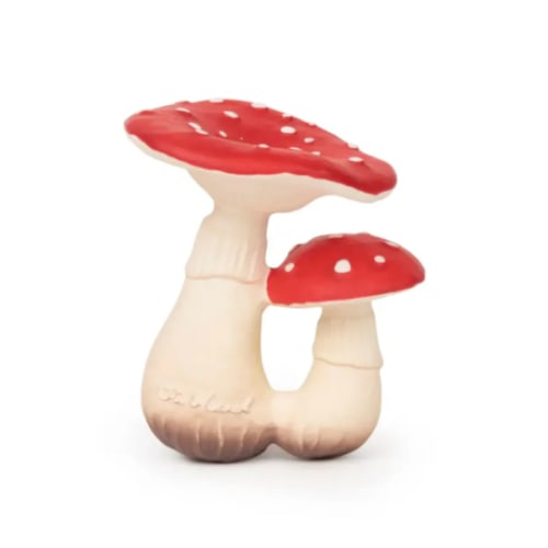 Oli & Carol Natural Rubber Mushroom Teether