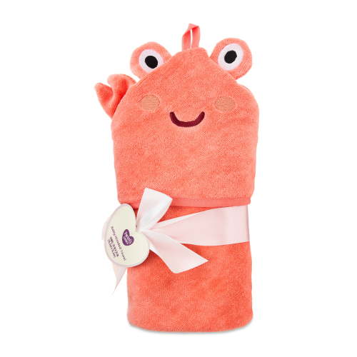 Parent's Choice Cotton Crab Baby Hooded Towel