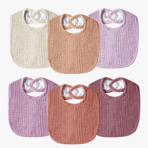 Amazon.com: Wrrernsin Muslin Baby Bibs for Unisex Boys Girls, Cotton Drool Bib, Adjustable Newborn Bibs for Drooling and Teething : Baby