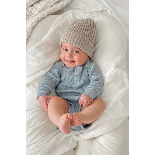 Sky Ribbed Bodysuit
