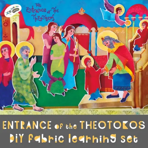 Entrance of the Theotokos Fleece Learning Set by Orthodox Pebbles — Draw Near Designs