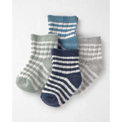 Baby 4-Pack Slip Resistant Socks in Stripes | Carter's—SIZE 0-3MO