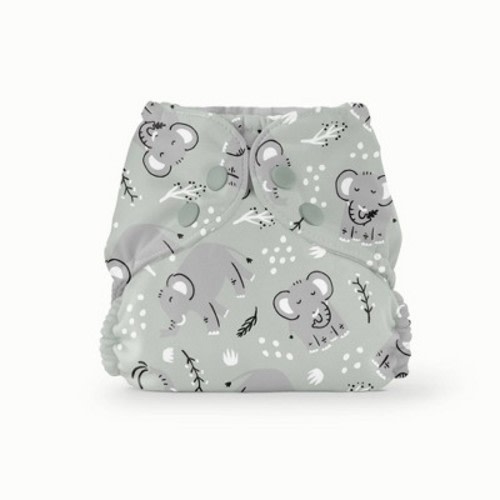 Esembly Cloth Diaper Outer Reusable Diaper Cover & Swim Diaper - Elephants - Size 2