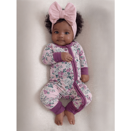 2-Way Zip Romper, Blissful Blossoms