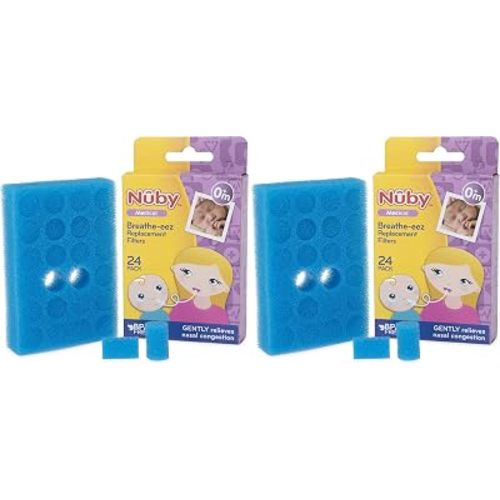 Nuby Breathe-EEZ Replacement Filters, 24 Count (Pack of 2)