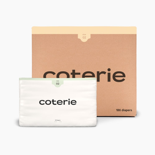 Coterie Ultra Soft Diapers, Monthly Supply - Size 2, 186 Count