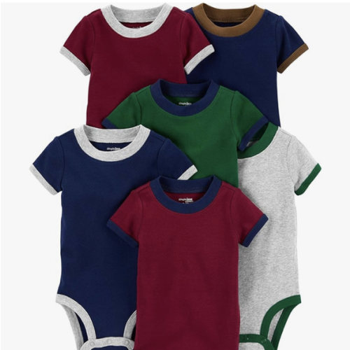Simple Joys by Carter's Baby-Boys 6-Pack Short-Sleeve Bodysuit