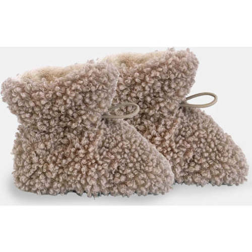 Baby Teddy Booties, Oatmeal - 7AM Enfant Shoes & Booties | Maisonette
