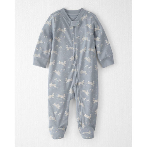 Baby Organic Cotton Sleep & Play Pajama in Blue Bunnies - Little Planet | Carter's