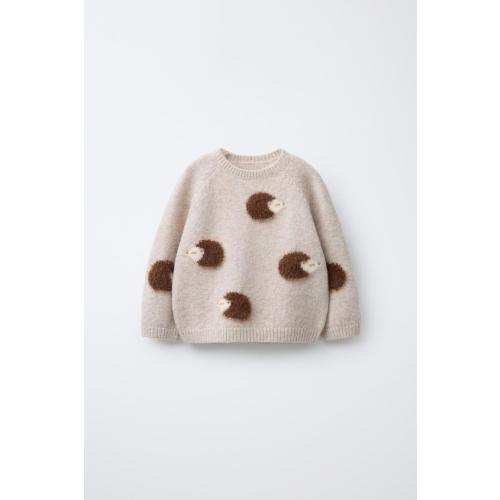 HEDGEHOG KNIT JUMPER - Light beige | ZARA United States