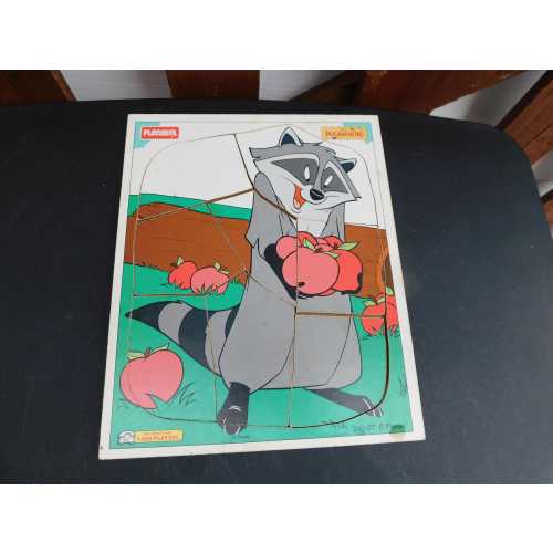 Pocahontas Meeko Wooden Puzzle Playskool Disney 8 Pieces 241-07 Raccoon