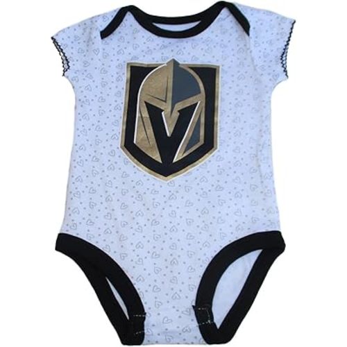 VF Vegas Golden Knights Girl's Team Logo Infant Creeper Bodysuit - Team Colors