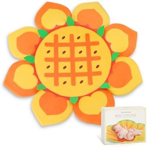 Flower Baby Bath Pad for Infant Bathtub Sink, Non-Slip