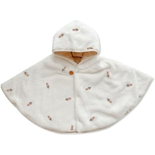 Warm Baby Hooded Cloak,Toddler Poncho Cape Shawl Snowsuit Winter Outfit Snow Jacket Coat for Boys Girls 1-3 Years