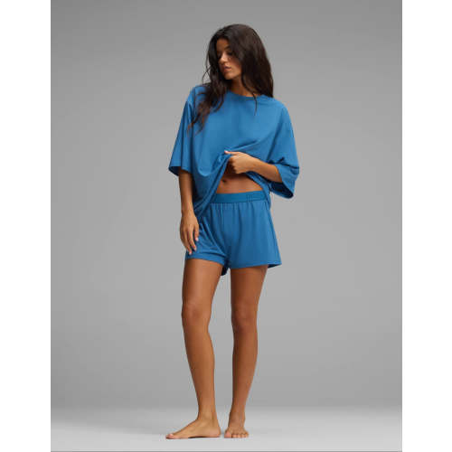 Women's First Layer Boyfriend Sleep Tee & Boxer Short Set