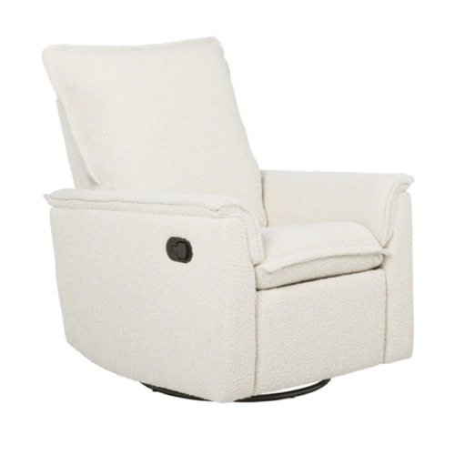 Louie Recliner Glider Nursery Chair in Vanilla Bouclé | iL Tutto