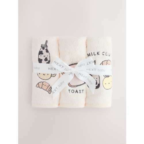 3 Pack Milk Club Face Cloths - Size One