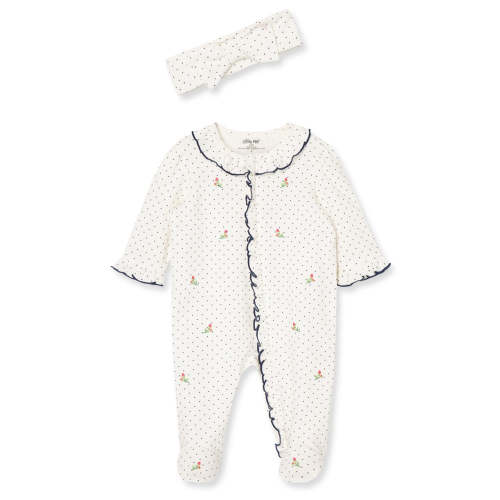 Rosebud Zip Footie & Headband Set – Preemie Store