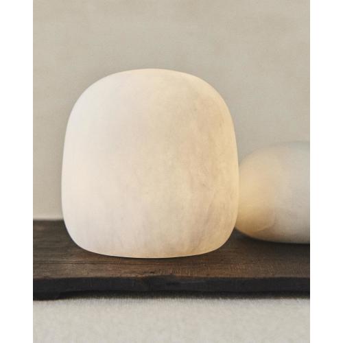 ALABASTER SEMI-OVAL TABLE LAMP | Zara Home United States of America