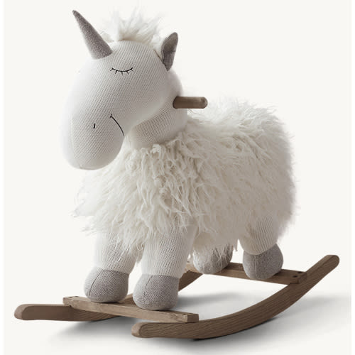 Wooly Plush Animal Rocker - Unicorn | RH Baby & Child