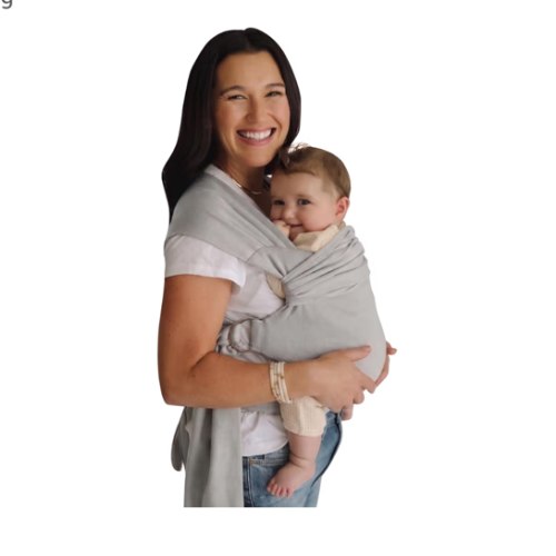 Lalabu The Simple Wrap Baby Wraps Carrier - Stylish Baby Sling Carrier for Newborns & Toddlers 13-28 lbs. Safety Tested, Easy-to-Use, Ergonomic, & Comfortable - Fog