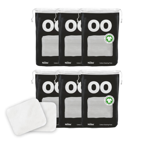 Baby Cotton Pads for Diaper Change by LoveNoobs, 360 Count, Ultra Soft 100% Organic Extra Large Cotton Pads for Baby Sensitive Skin, Lint-Free, Premium Jumbo Size, GOTS Certified