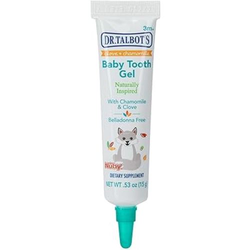 Dr. Talbot's Baby Tooth Gel for Sore Gums, Naturally Inspired, .53 Oz, Benzocaine Free, Belladonna Free