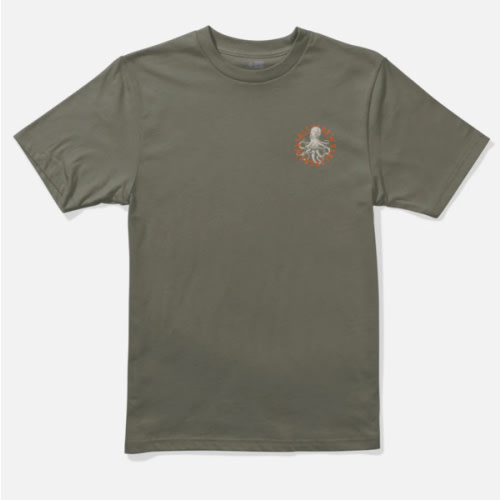 Tentacles Boys Tee - Dusty Olive | Salty Crew small