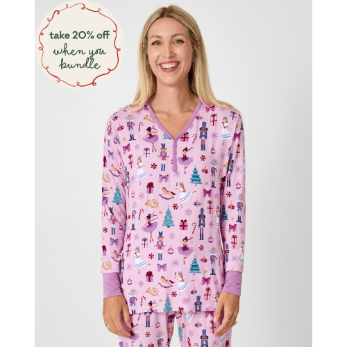 Nutcracker Ballet Women's Long Sleeve Pajama Top | Little Sleepies